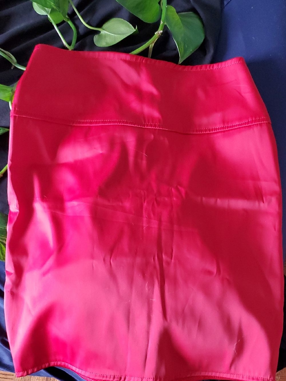 Bright Red Fitted Skirt